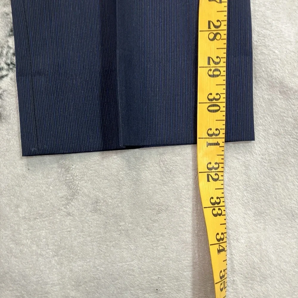 Ted Baker Endurance Jones CT 100% Wool Navy Pinstripe 2 Piece Suit 42S 34